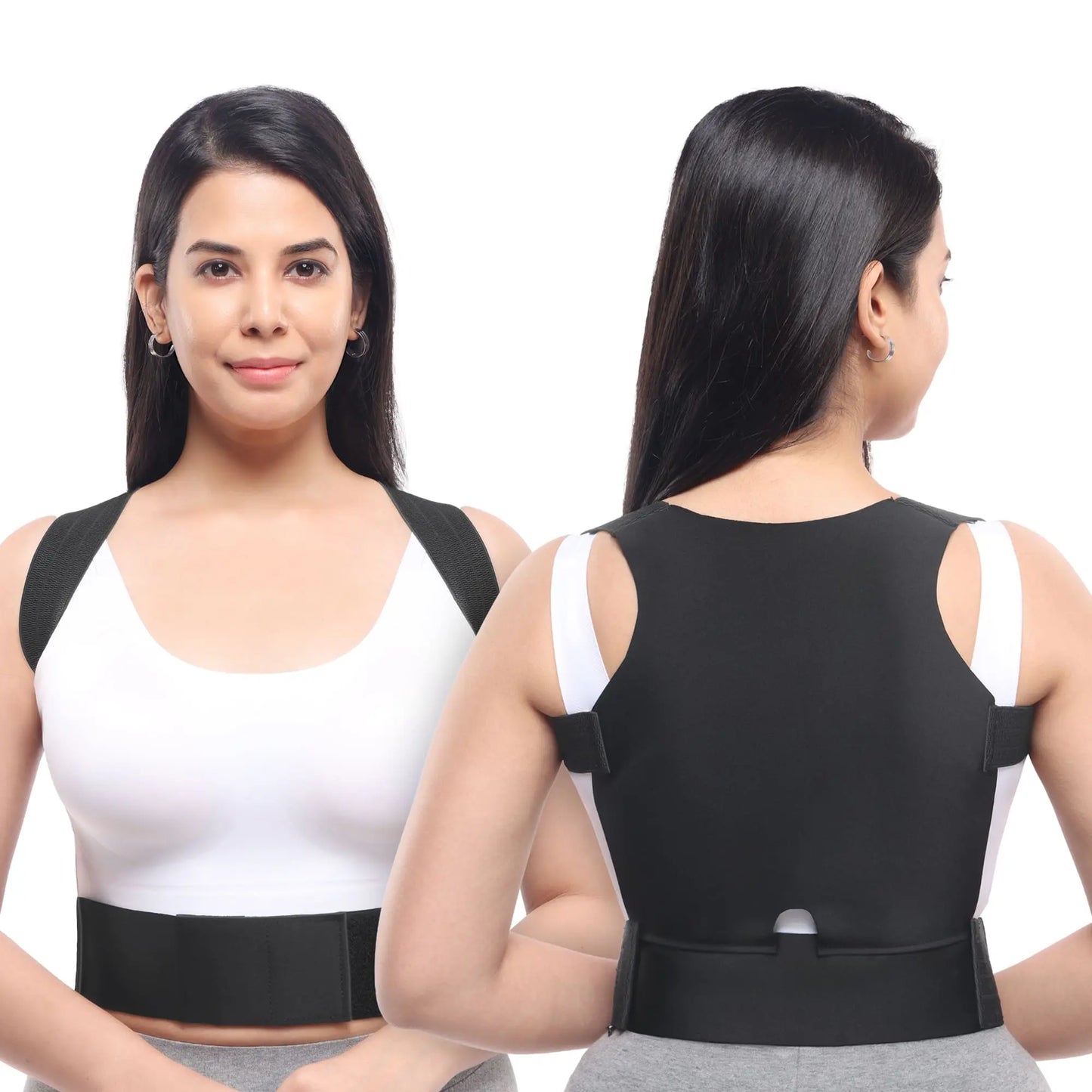 Posture Corrector Back Brace for Pain Relief – Adjustable, Ergonomic Support for Improved Posture and Comfort - 1