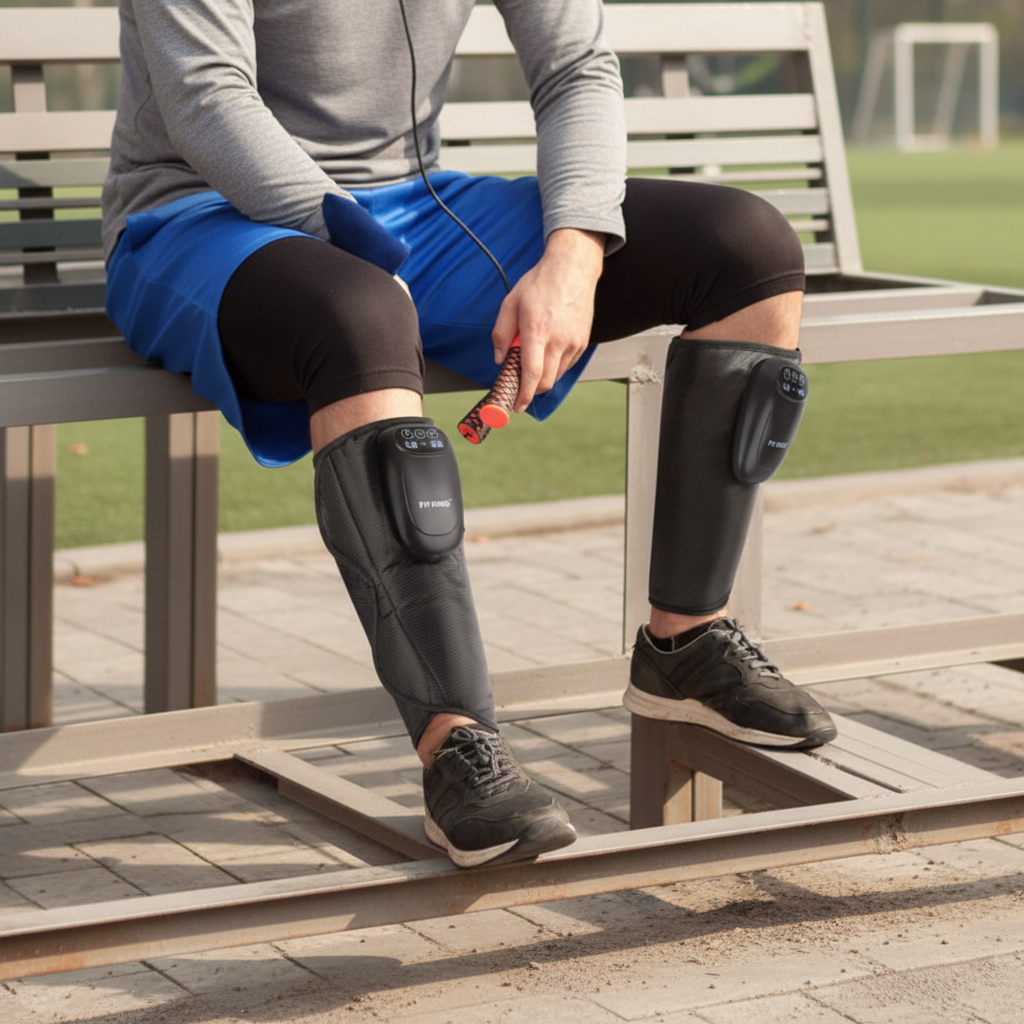 Cordless Air Compression Leg Massager – Portable, Adjustable Intensity with 3 Massage Modes and Rechargeable Battery Align Body Relief