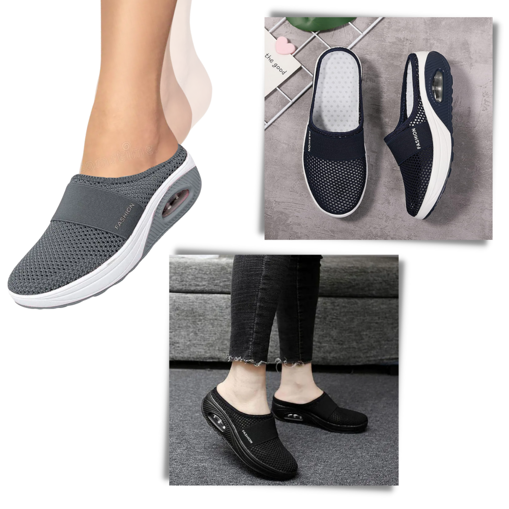 Air-Cushion Slip-On Shoes for Diabetics – Comfortable, Lightweight, Breathable Footwear with Non-Slip Sole, Available in Black, Navy, Gray 5