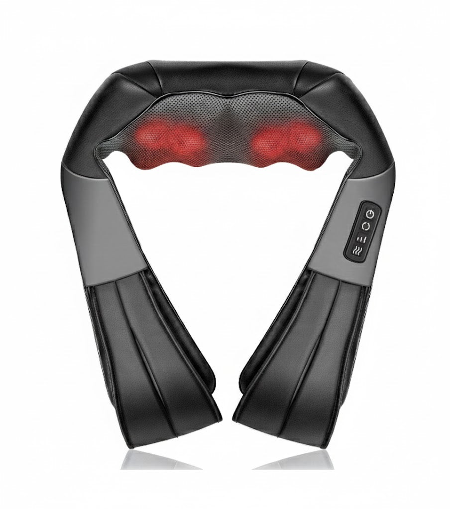 Shiatsu Neck and Back Massager with Infrared Heat – Adjustable Intensity for Comfort and Relaxation Align Body Relief