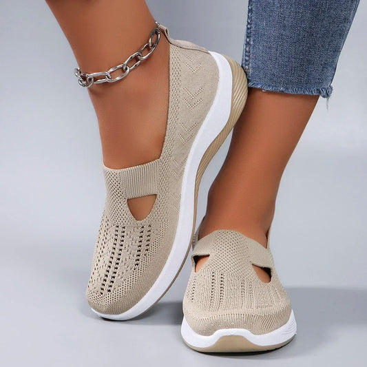 Women's Breathable Orthopedic Sneakers - Non-Slip Slip-On Sneakers for Comfortable Walking - Casual Shoes for Spring and Summer 0