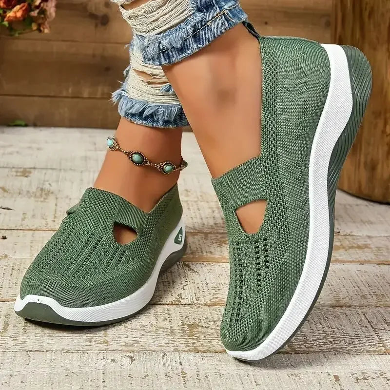 Women's Breathable Orthopedic Sneakers - Non-Slip Slip-On Sneakers for Comfortable Walking - Casual Shoes for Spring and Summer 10