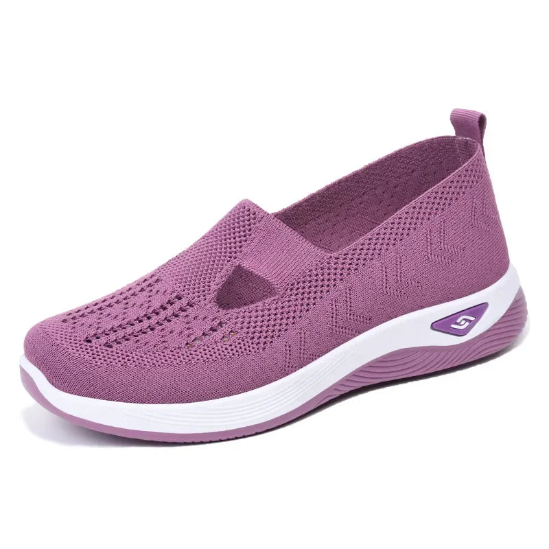 Women's Breathable Orthopedic Sneakers - Non-Slip Slip-On Sneakers for Comfortable Walking - Casual Shoes for Spring and Summer 12