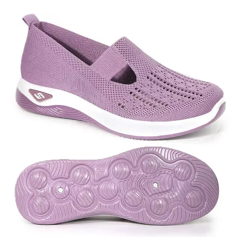 Women's Breathable Orthopedic Sneakers - Non-Slip Slip-On Sneakers for Comfortable Walking - Casual Shoes for Spring and Summer 14