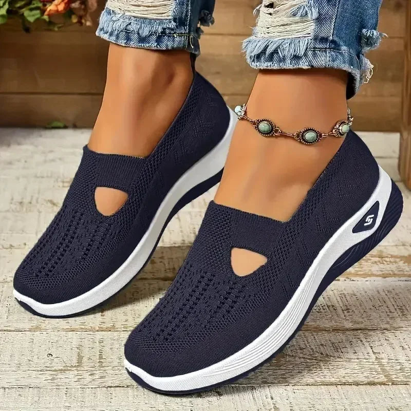 Women's Breathable Orthopedic Sneakers - Non-Slip Slip-On Sneakers for Comfortable Walking - Casual Shoes for Spring and Summer 16