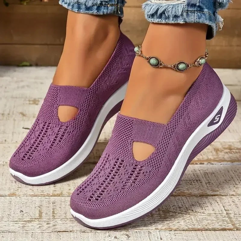 Women's Breathable Orthopedic Sneakers - Non-Slip Slip-On Sneakers for Comfortable Walking - Casual Shoes for Spring and Summer 26