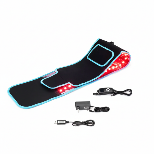Red Light Belt – Adjustable Fit, Rechargeable, Home Use with Red and Near-Infrared Light Align Body Relief