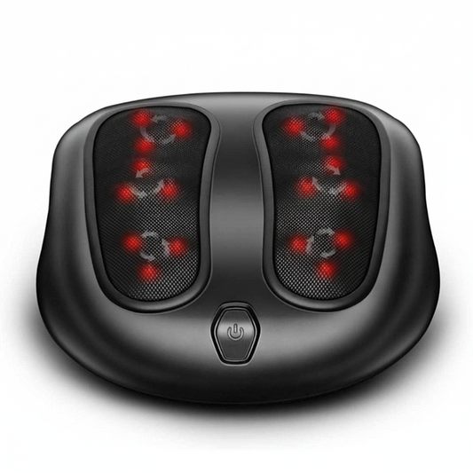 Foot Massager with Heat and 6 Massage Heads – Adjustable Height for Ultimate Relaxation and Comfort Align Body Relief