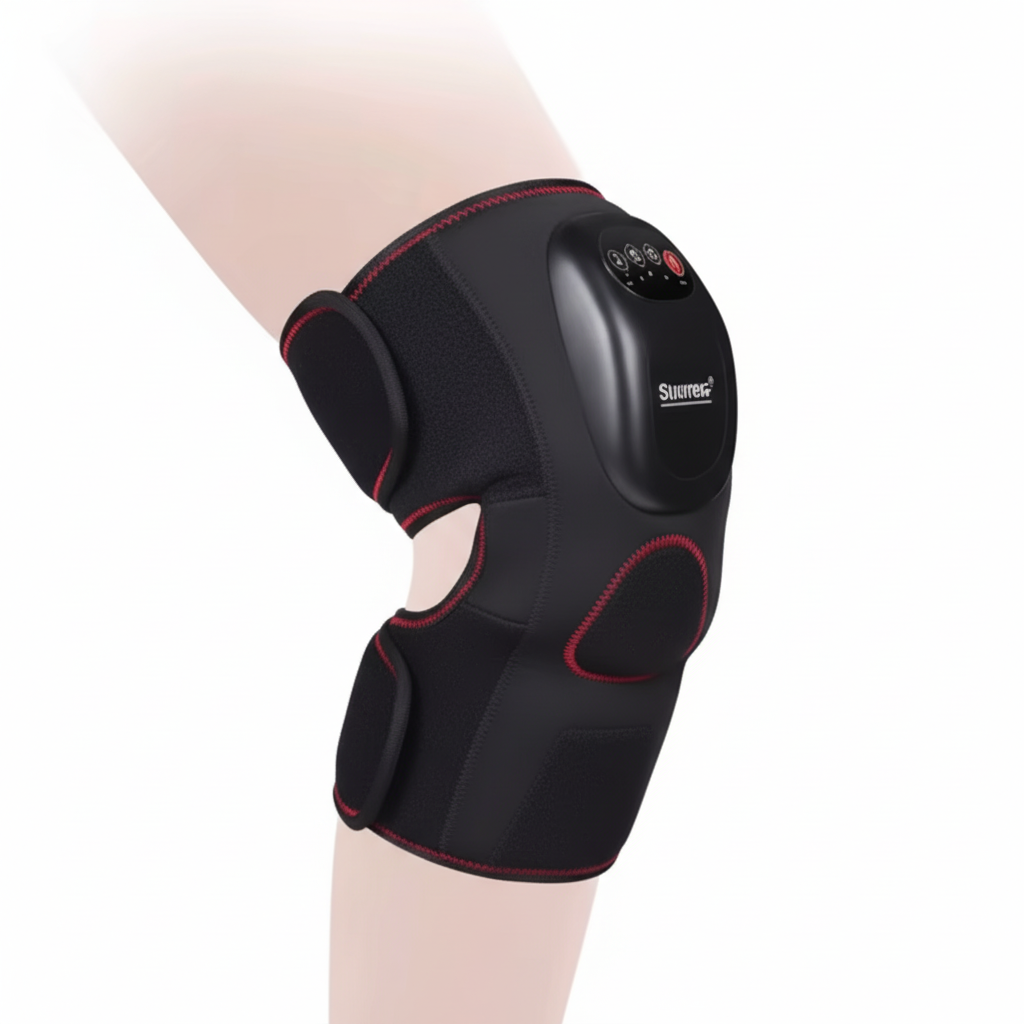 Heated Knee Massager with Air Compression – Adjustable Size, 3 Massage Modes, Auto Shutoff Align Body Relief