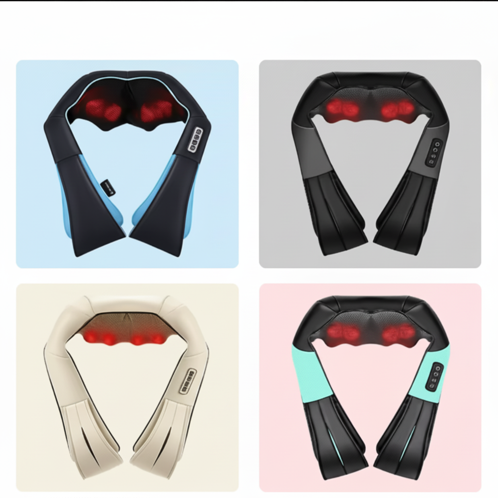 Shiatsu Neck and Back Massager with Infrared Heat – Adjustable Intensity for Comfort and Relaxation Align Body Relief