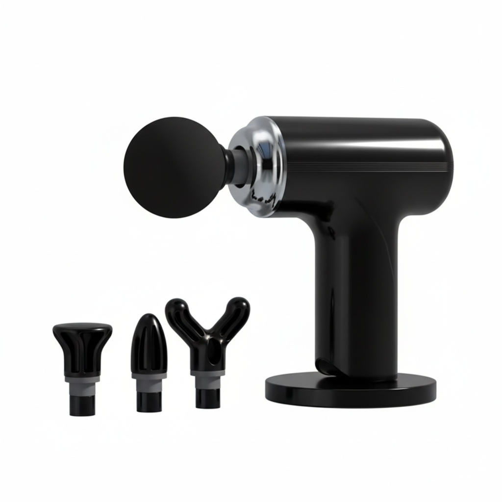 MAX Massage Gun – Compact, Portable with 2 Speed Modes and 4 Massage Heads Align Body Relief