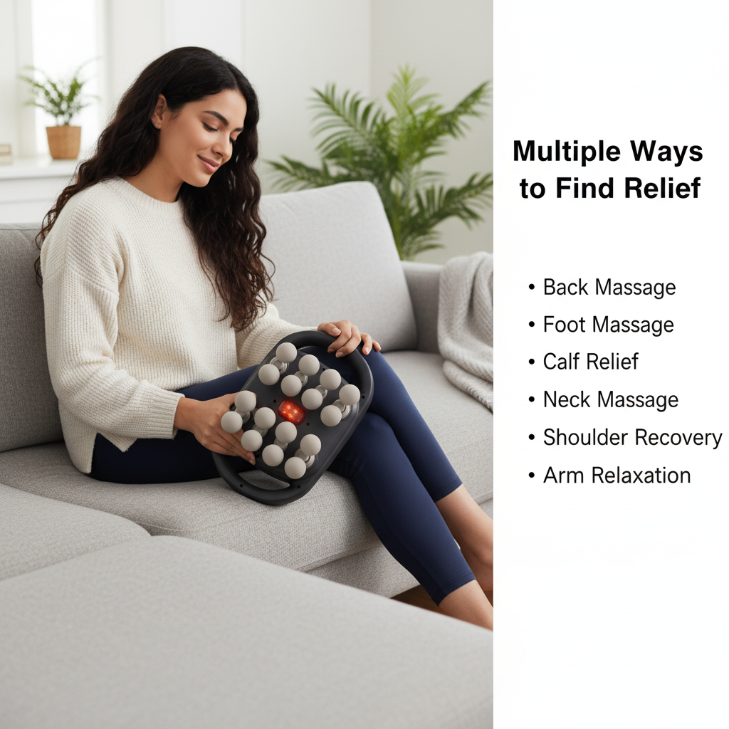 Electric Deep Tissue Massage Gun – Quiet, Powerful & Portable with 8 Heads Align Body Relief