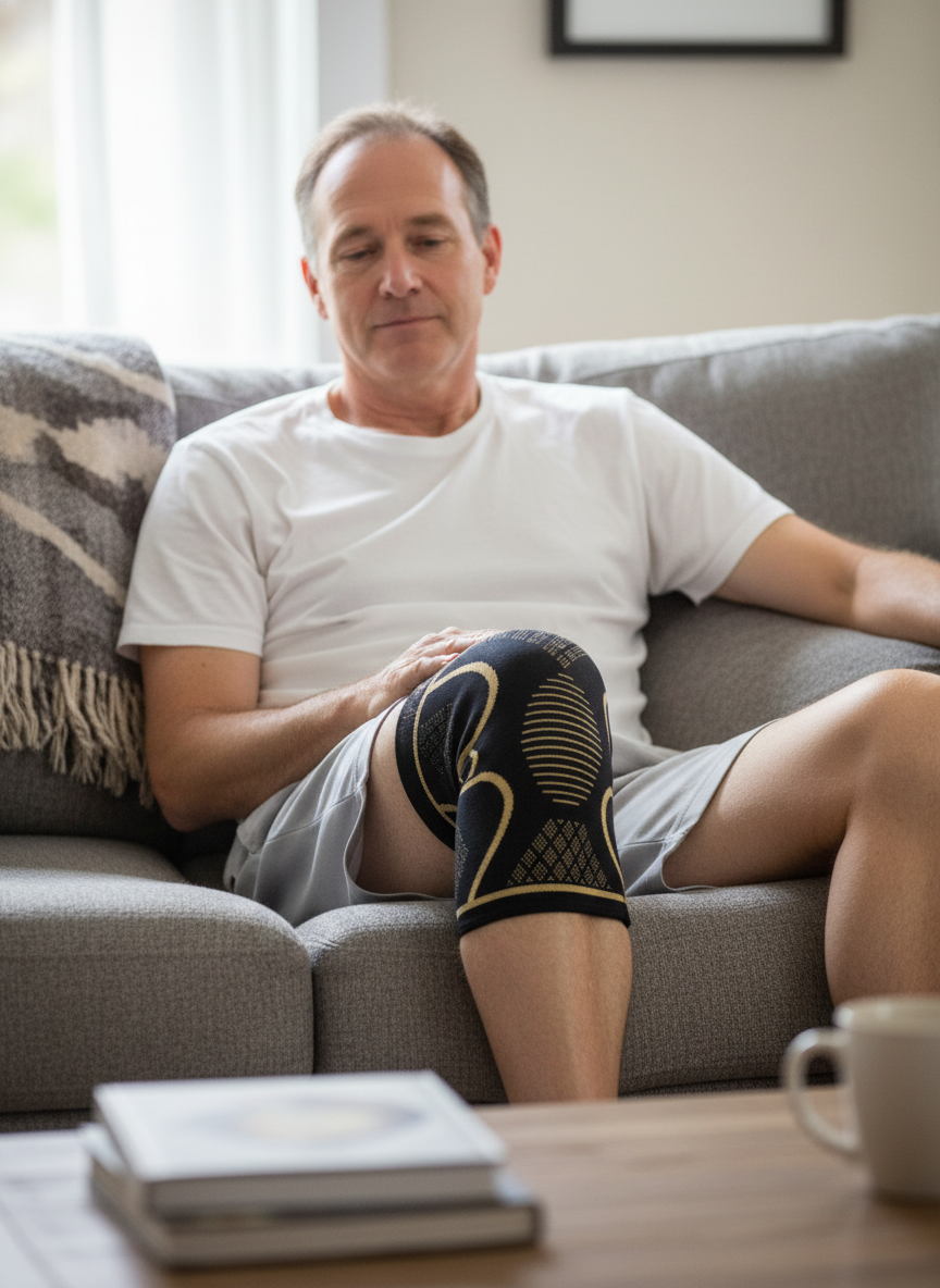 Copper-Infused Knee Compression Sleeve for Enhanced Support and Comfort Align Body Relief