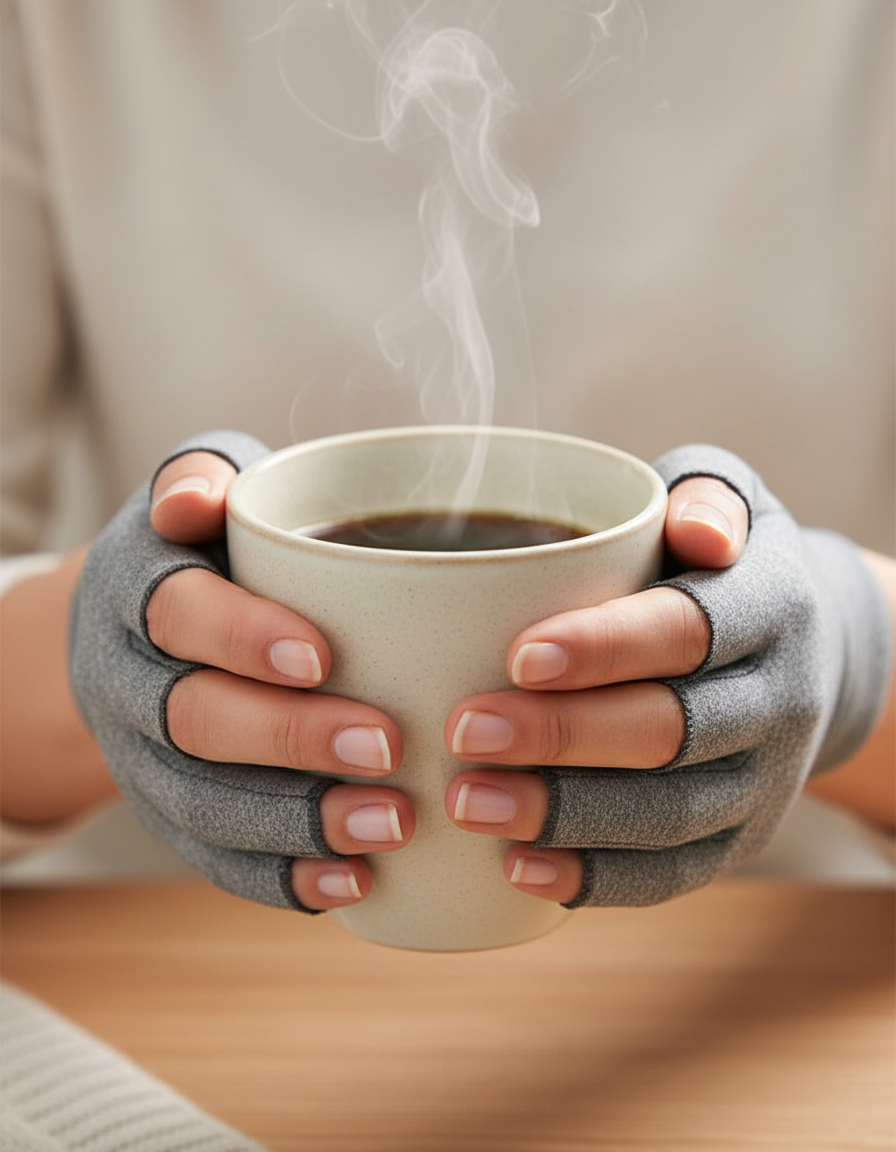 Compression Gloves for Men and Women – Breathable Hand Compression Gloves for Support and Comfort Align Body Relief