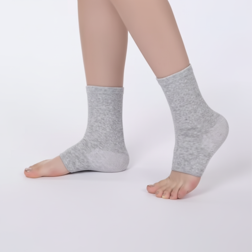 Bamboo Compression Foot Sleeves – Anti-Fatigue Support for Arch & Heel Comfort | Soft, Breathable, Eco-Friendly Design Align Body Relief