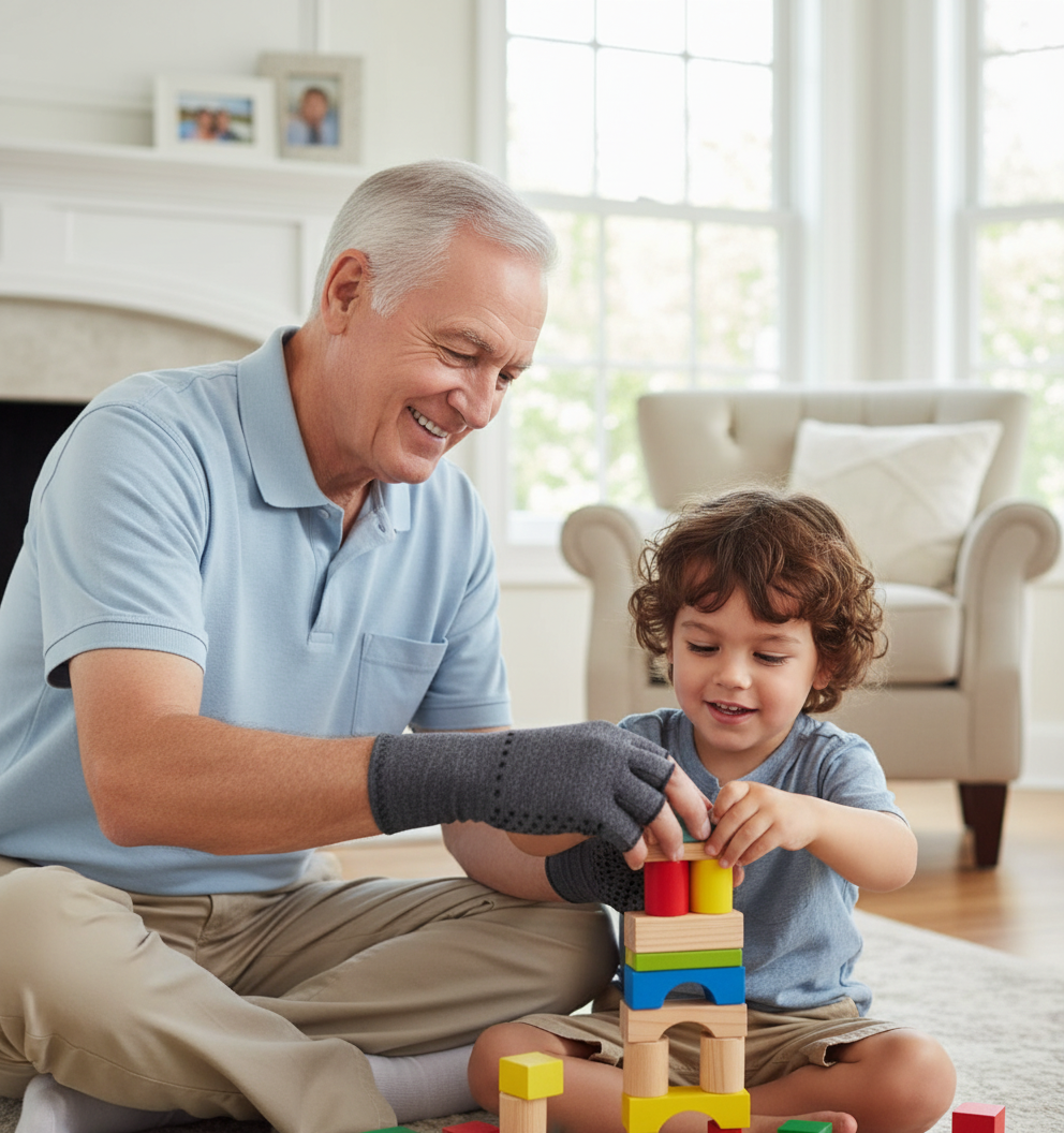 Compression Gloves for Hand Support – Fingerless Design with Breathable Material for All-Day Comfort Align Body Relief