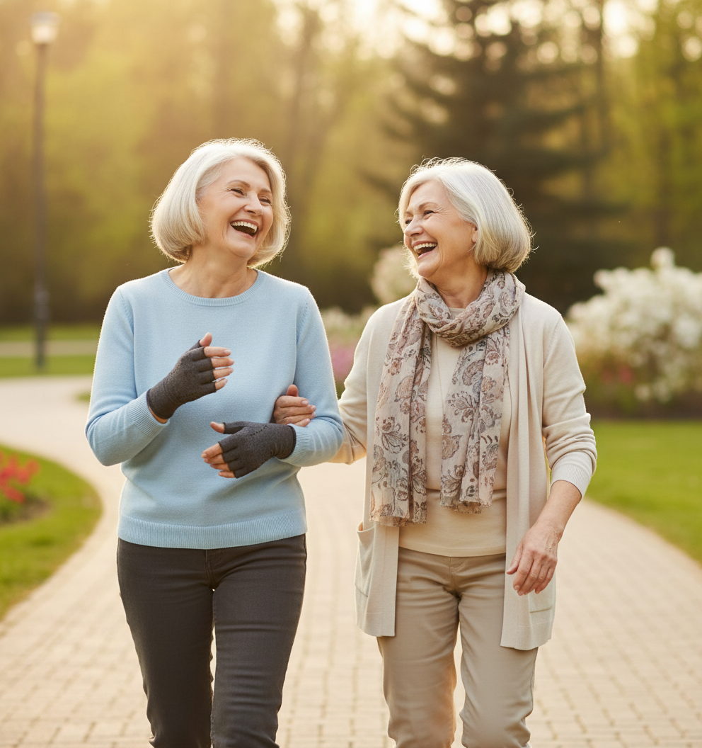 Compression Gloves for Hand Support – Fingerless Design with Breathable Material for All-Day Comfort Align Body Relief