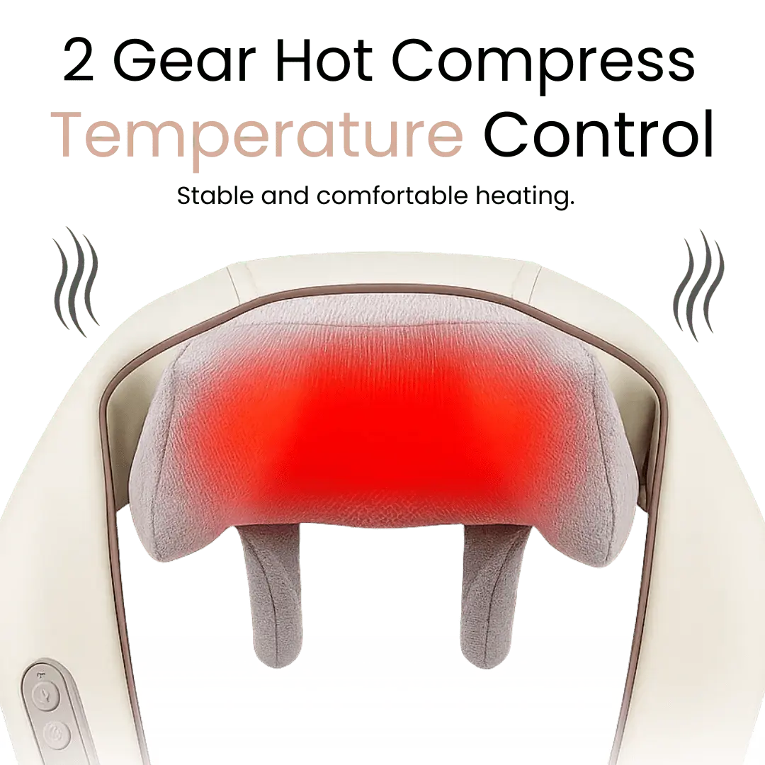 Elite Neck & Shoulder Massager – Cordless, Rechargeable with Heat and Multiple Intensity Levels Align Body Relief