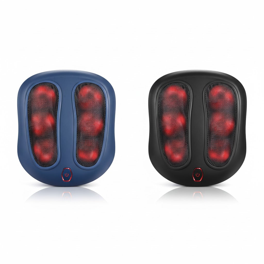 Foot Massager with Heat and 6 Massage Heads – Adjustable Height for Ultimate Relaxation and Comfort Align Body Relief